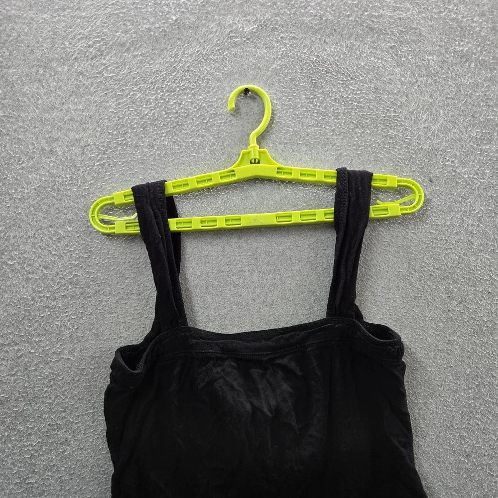 Intimately Free People Women Swimwear S Black One-Piece Bodysuit Snap Lace Up